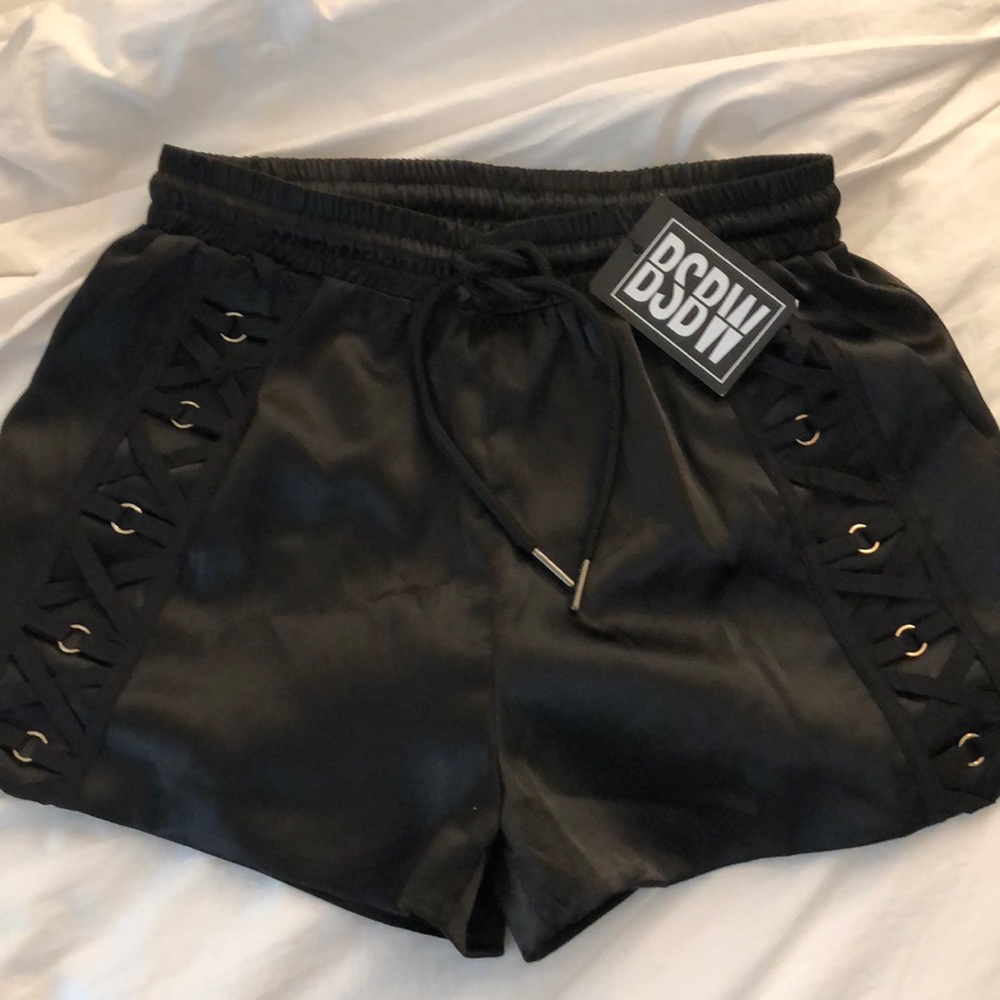 NWT: LF Black Satin Boxer Shorts